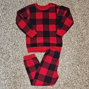PJ Place Unisex Size S (5/6) Plaid Pajamas